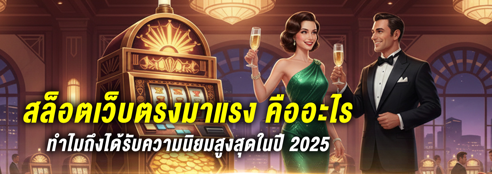 สล็อตเว็บตรงมาแรง ยอดนิยมอันดับ 1 ปี 2025